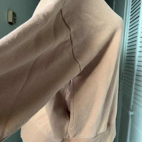 PINK Victoria's Secret Half-Zip Cowl Neck Sweater in Beige - Picture 3 of 10